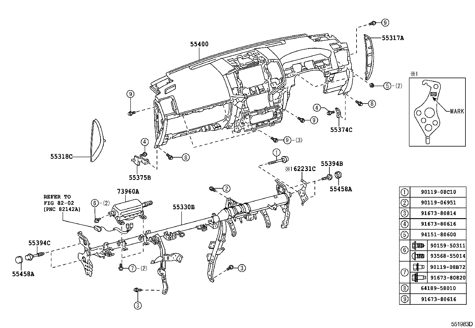  LAND CRUISER 200 202 |  INSTRUMENT PANEL GLOVE COMPARTMENT