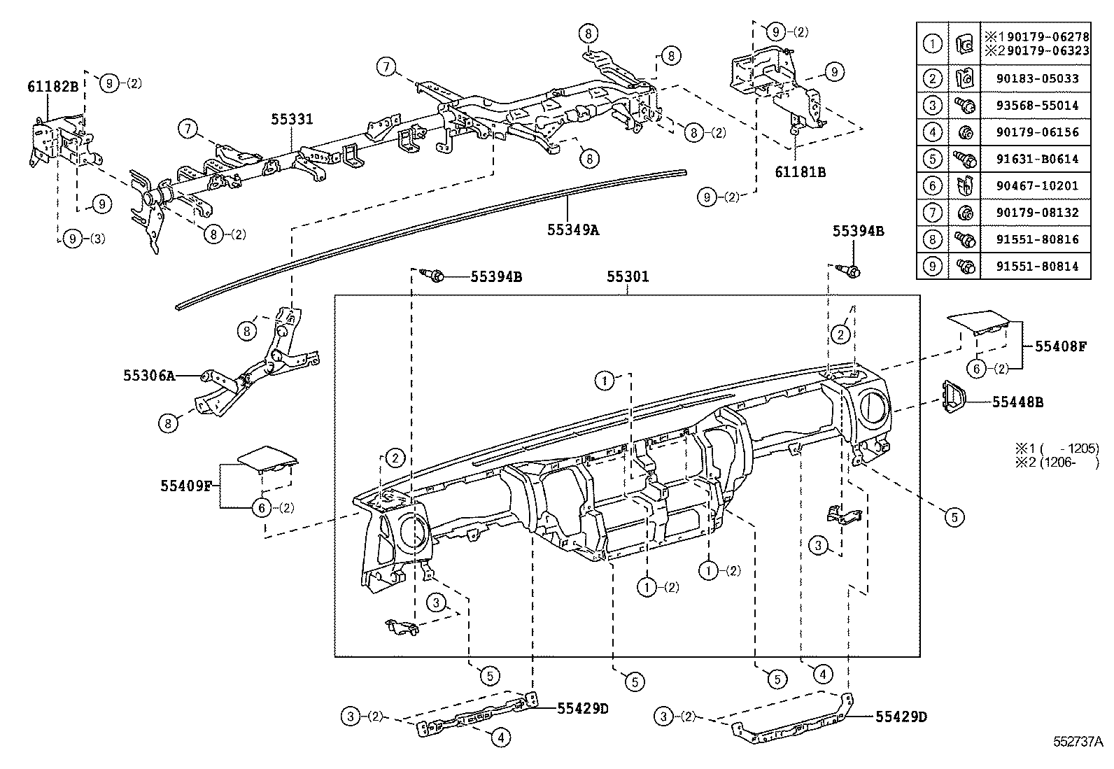  DYNA TOYOACE |  INSTRUMENT PANEL GLOVE COMPARTMENT