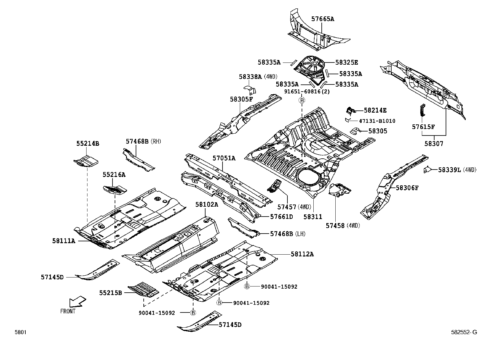  BB |  FLOOR PAN LOWER BACK PANEL