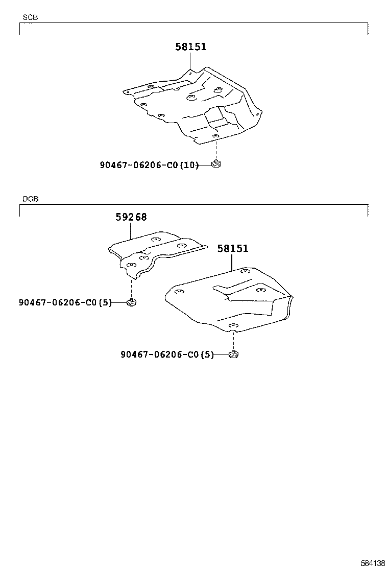  DYNA TOYOACE |  FLOOR INSULATOR