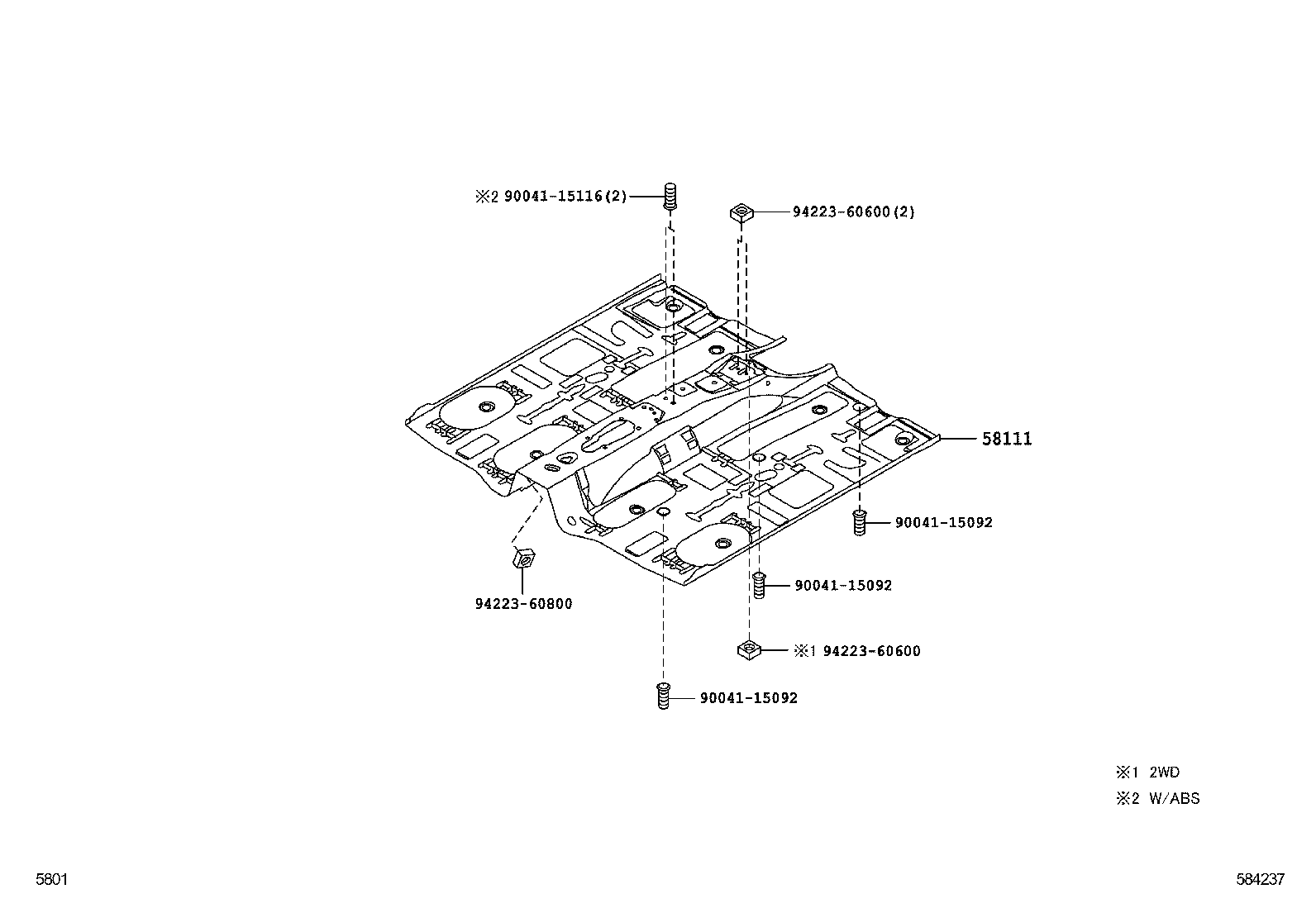  PIXIS SPACE |  FLOOR PAN LOWER BACK PANEL