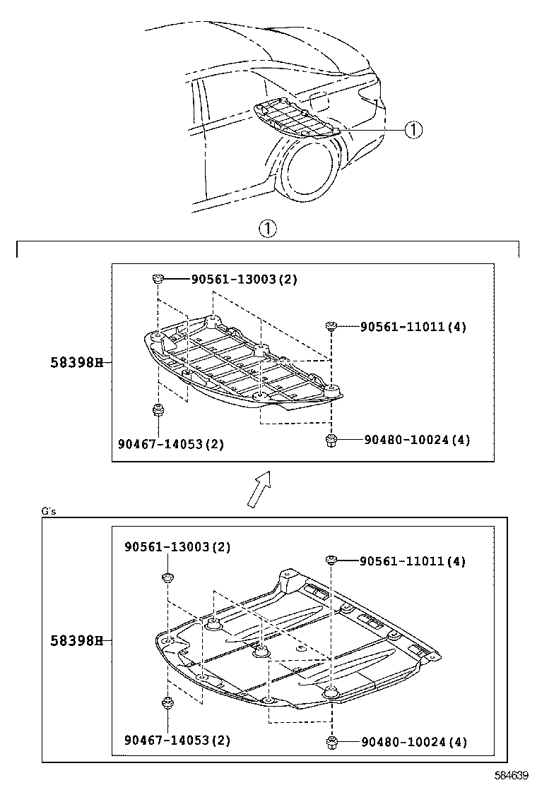  MARK X |  FLOOR PAN LOWER BACK PANEL