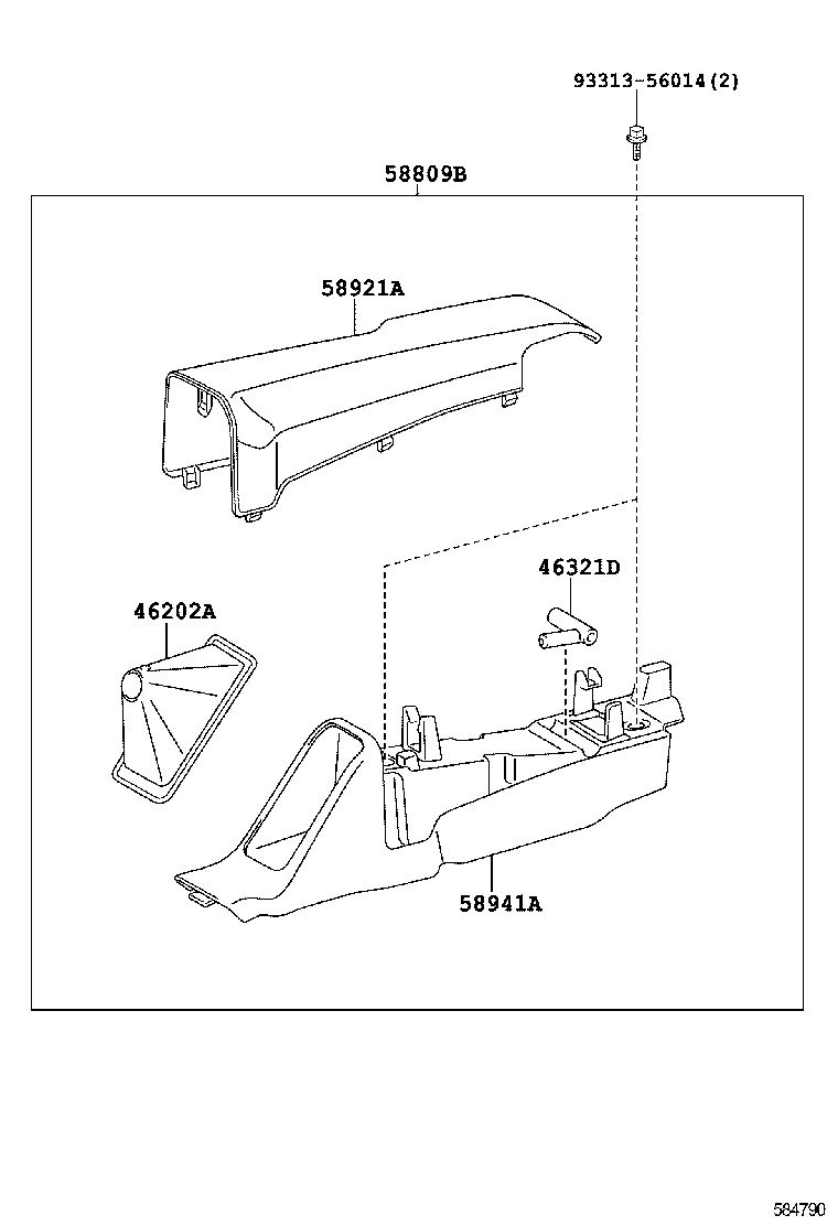  DYNA TOYOACE HV |  CONSOLE BOX BRACKET