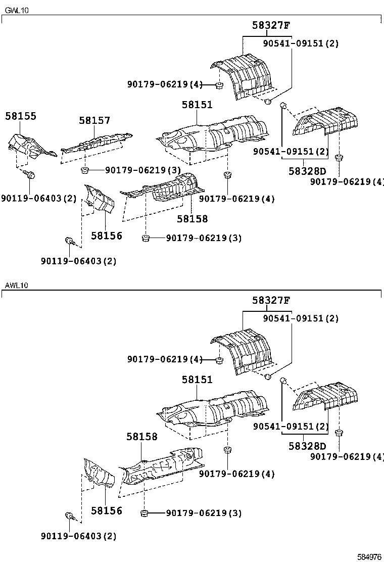  GS250 350 450H |  FLOOR INSULATOR