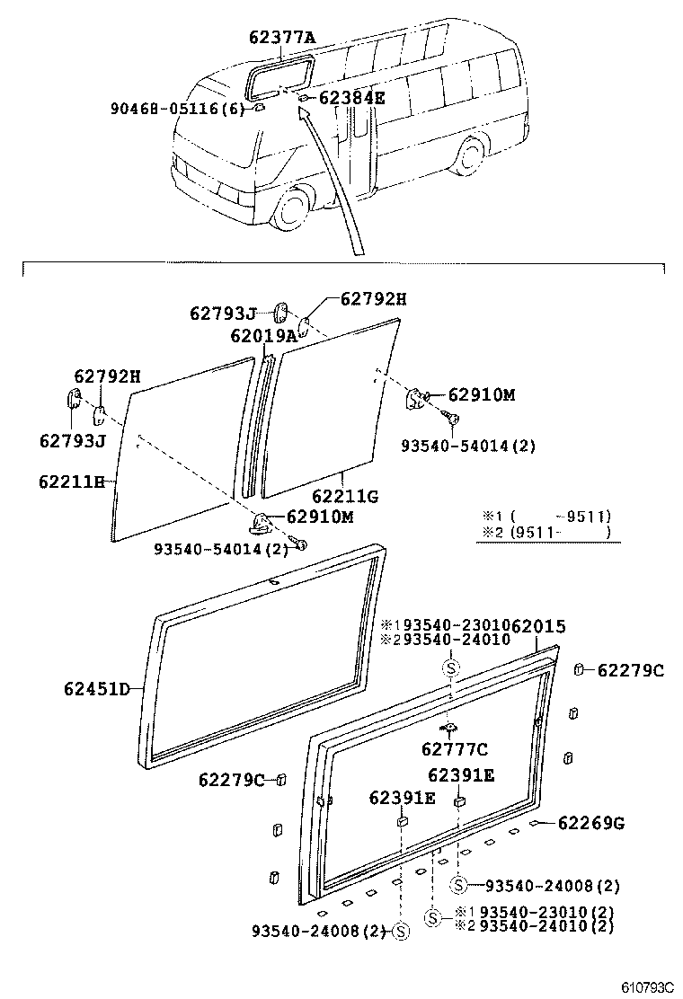  COASTER |  SIDE WINDOW