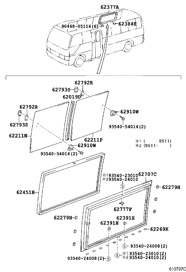  COASTER |  SIDE WINDOW