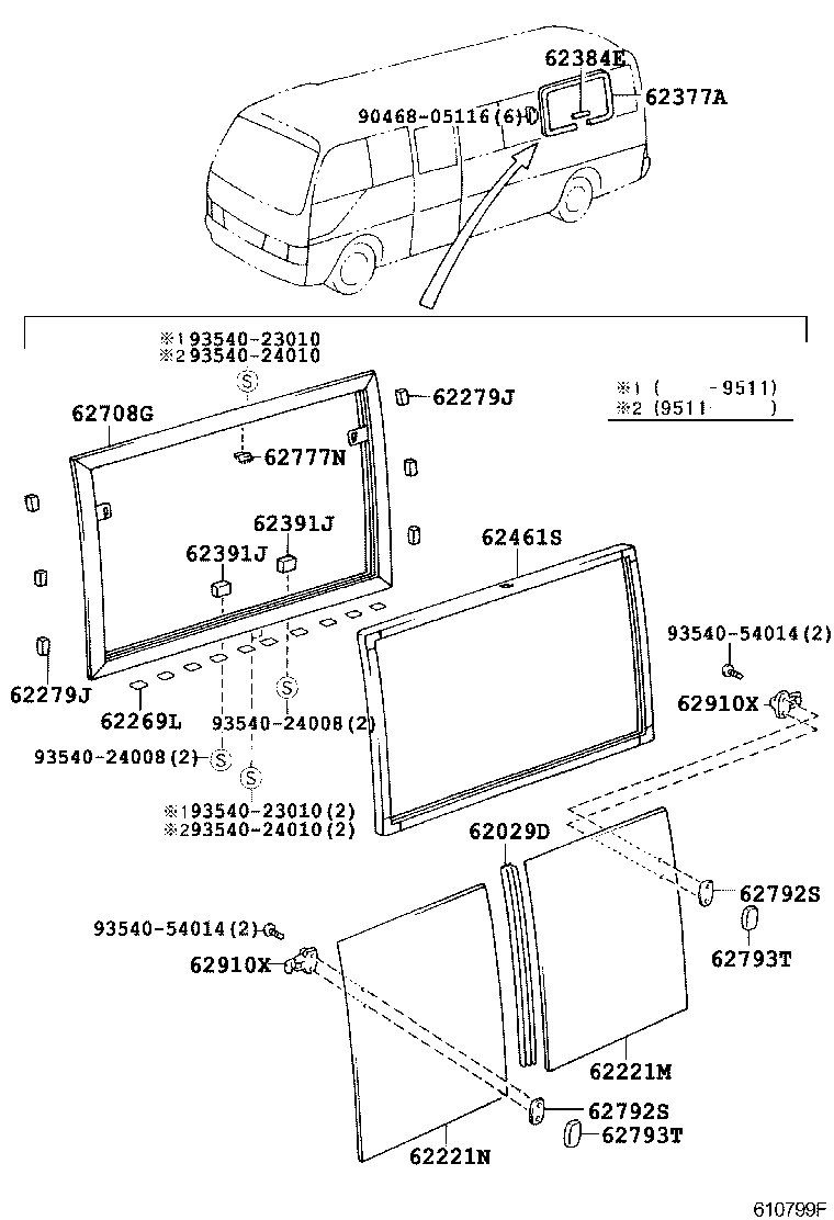  COASTER |  SIDE WINDOW