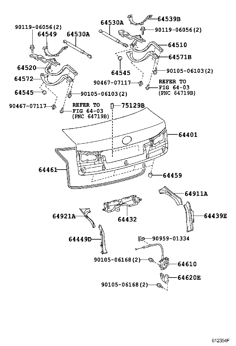  IS250 350 |  LUGGAGE COMPARTMENT DOOR LOCK