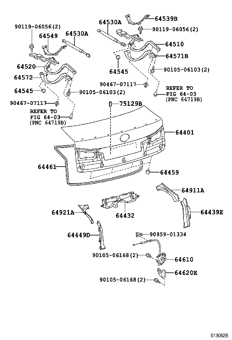  IS F |  LUGGAGE COMPARTMENT DOOR LOCK