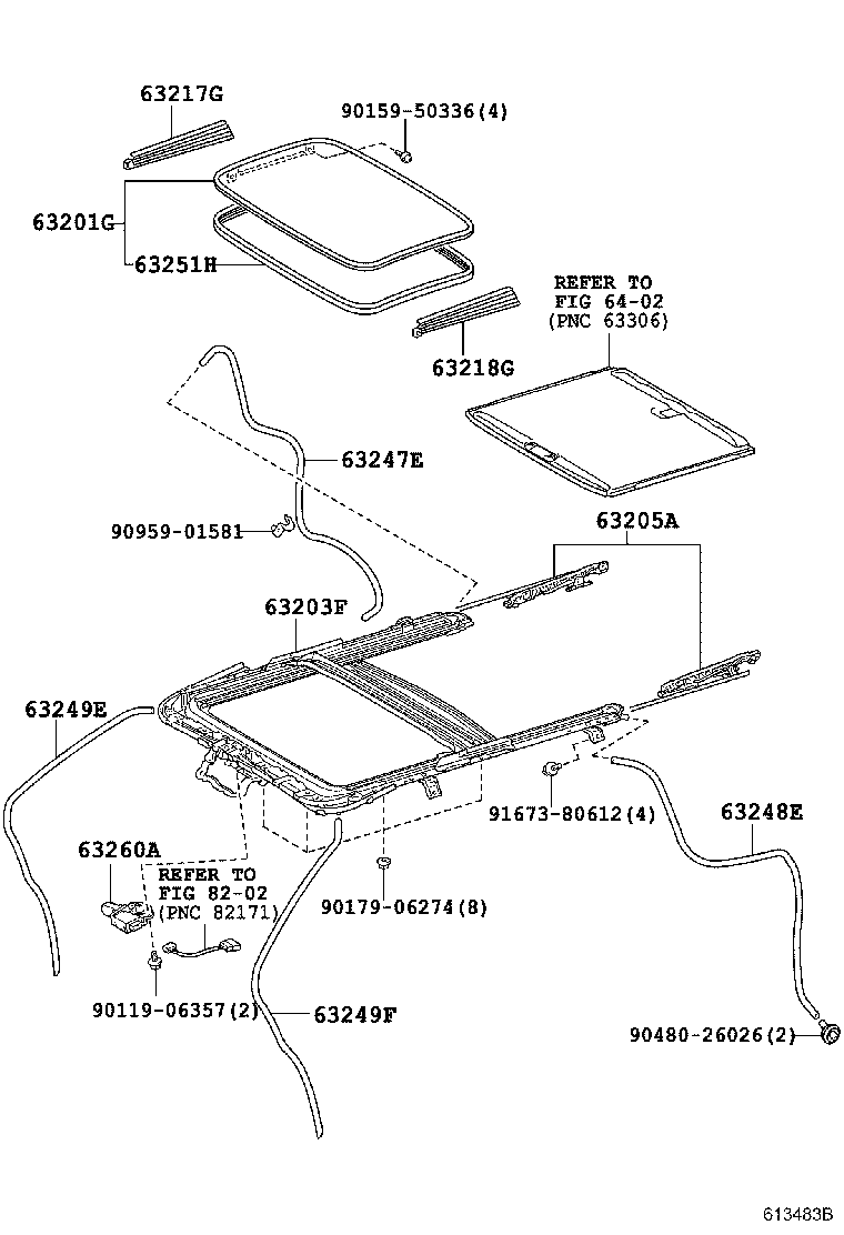  WISH |  ROOF PANEL BACK WINDOW GLASS