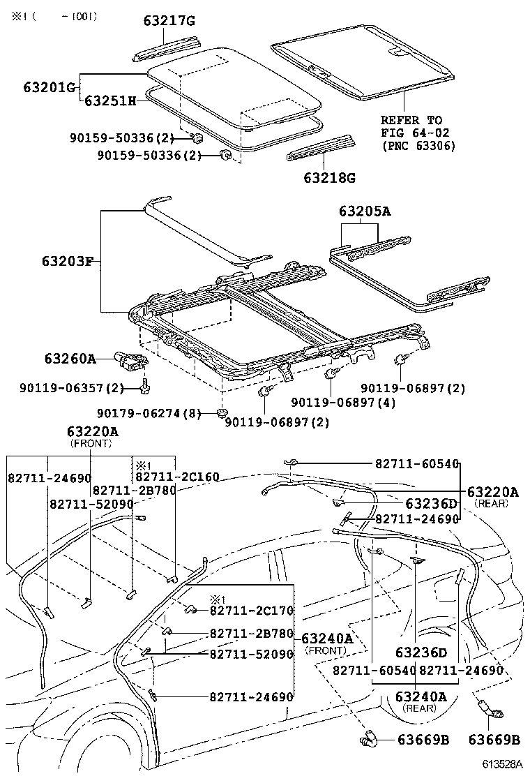  SAI |  ROOF PANEL BACK WINDOW GLASS