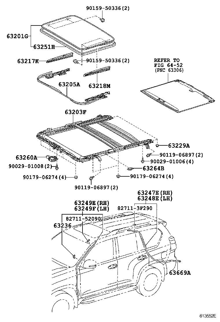  LAND CRUISER PRADO |  ROOF PANEL BACK PANEL