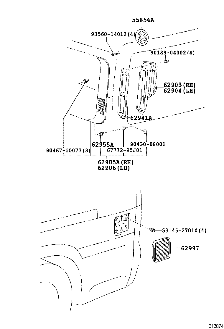  DYNA TOYOACE |  REAR VENTILATOR ROOF VENTILATOR