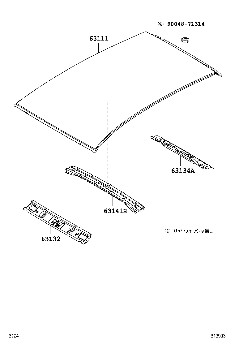  PIXIS EPOCH |  ROOF PANEL BACK WINDOW GLASS