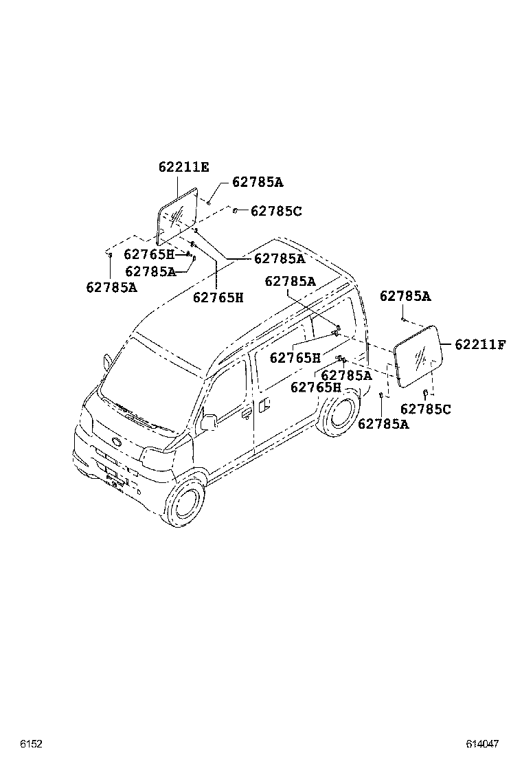  PIXIS VAN |  SIDE WINDOW