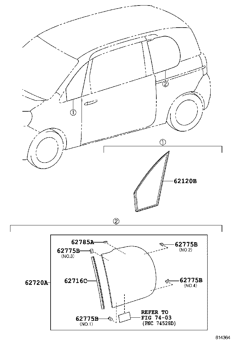  PORTE SPADE |  QUARTER WINDOW