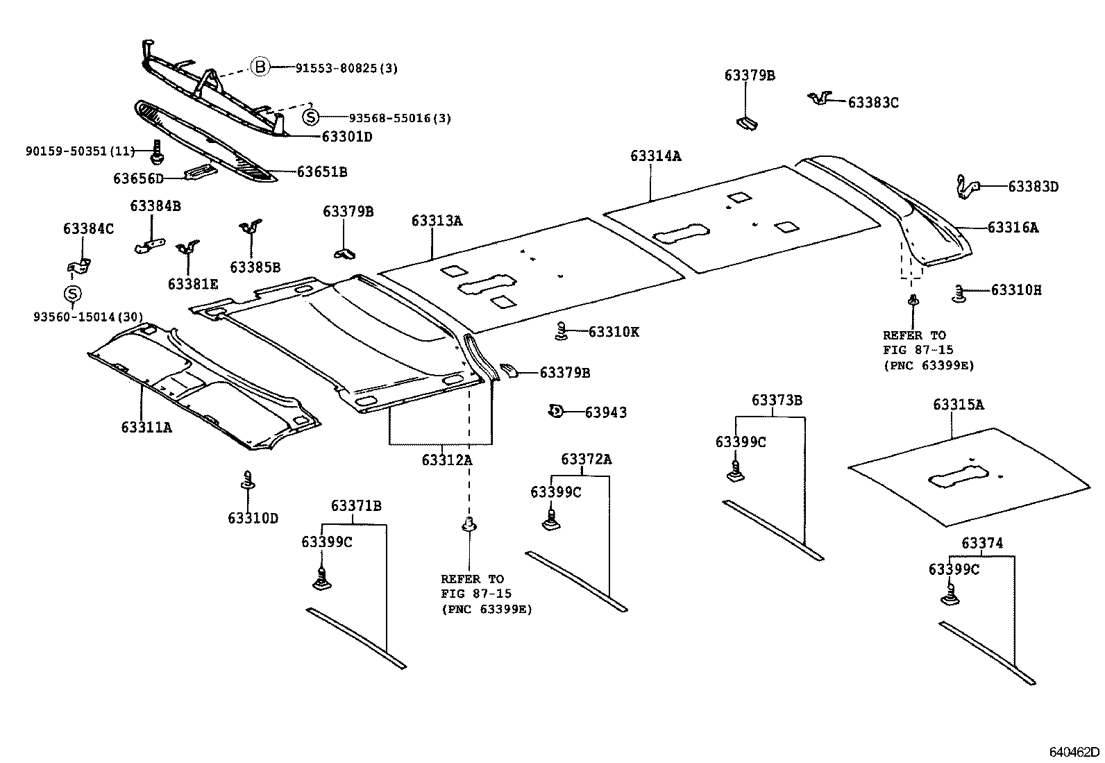  COASTER |  ROOF HEADLINING SILENCER PAD