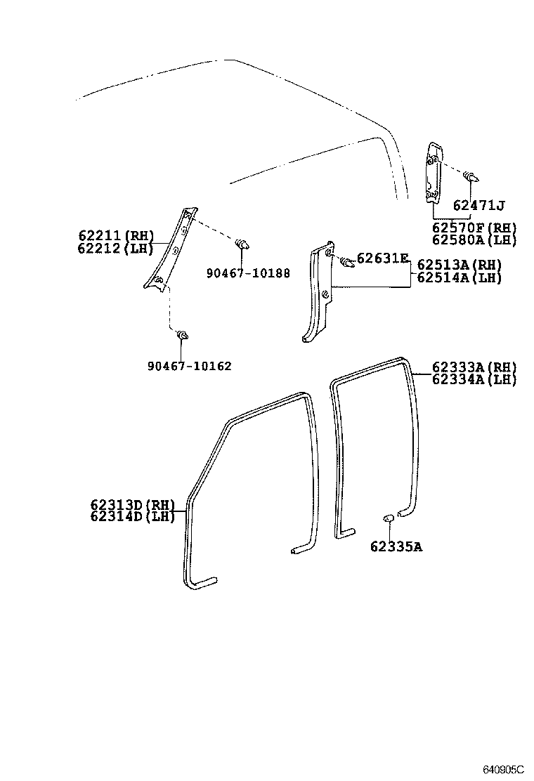  DYNA TOYOACE |  INSIDE TRIM BOARD