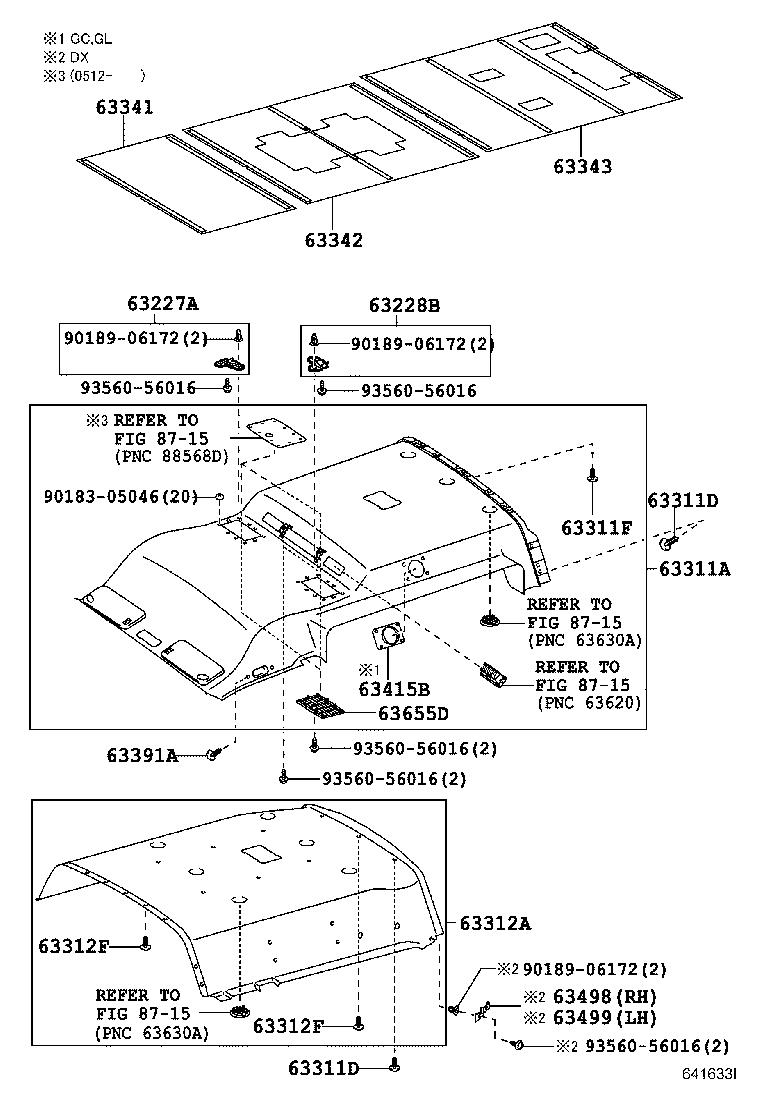 HIACE REGIUSACE | ROOF HEADLINING SILENCER PAD