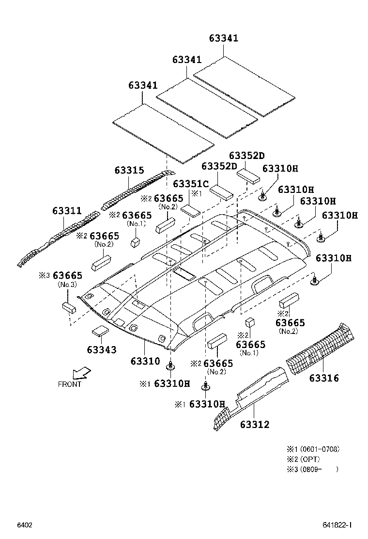  BB |  ROOF HEADLINING SILENCER PAD