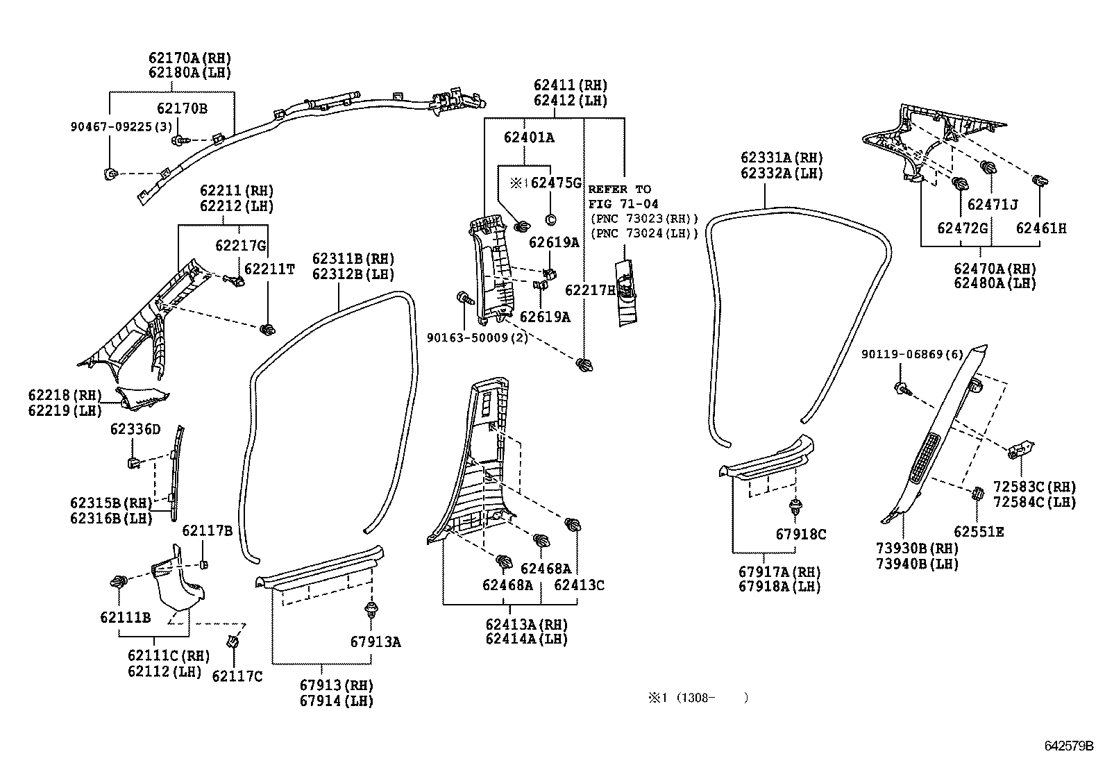  SAI |  INSIDE TRIM BOARD DOOR OPENING TRIM MOULDING