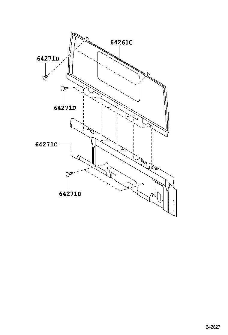  DYNA TOYOACE |  INSIDE TRIM BOARD
