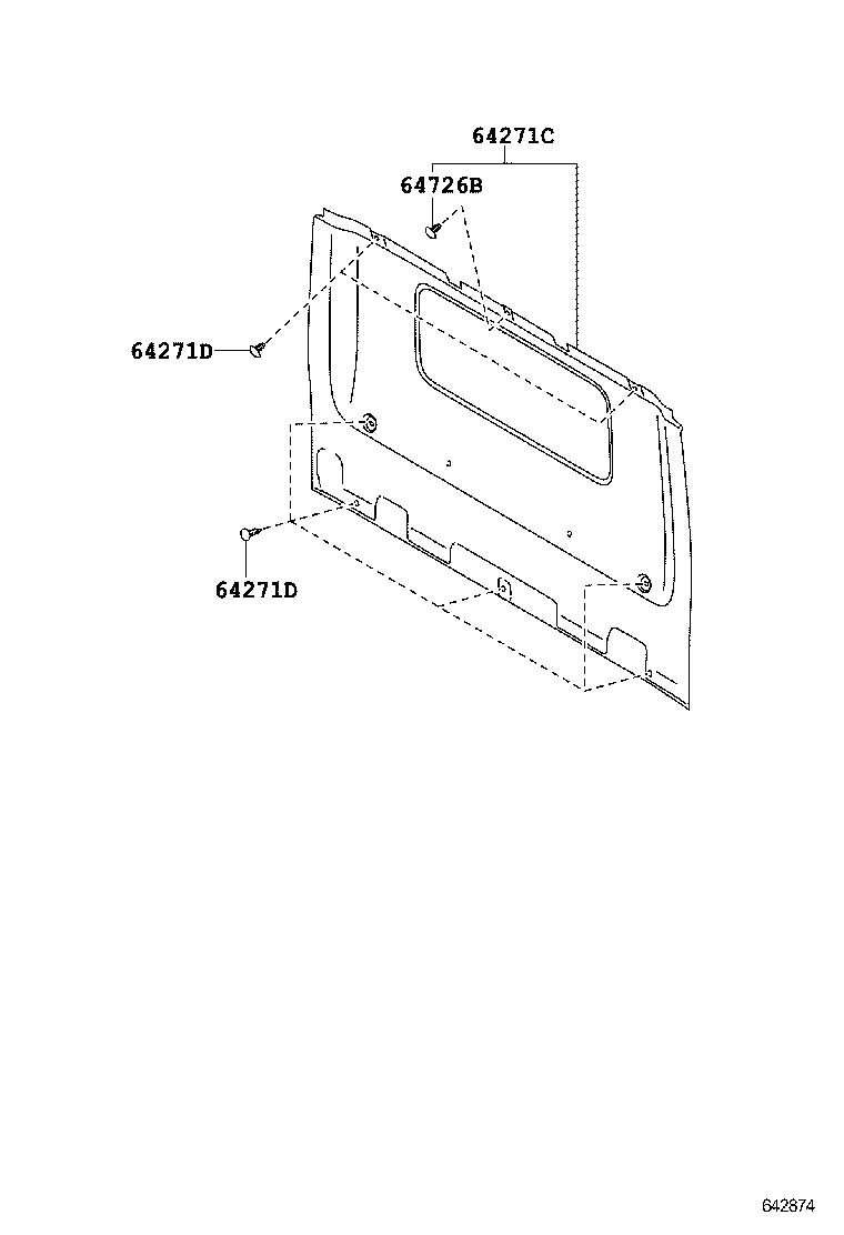  DYNA TOYOACE |  INSIDE TRIM BOARD