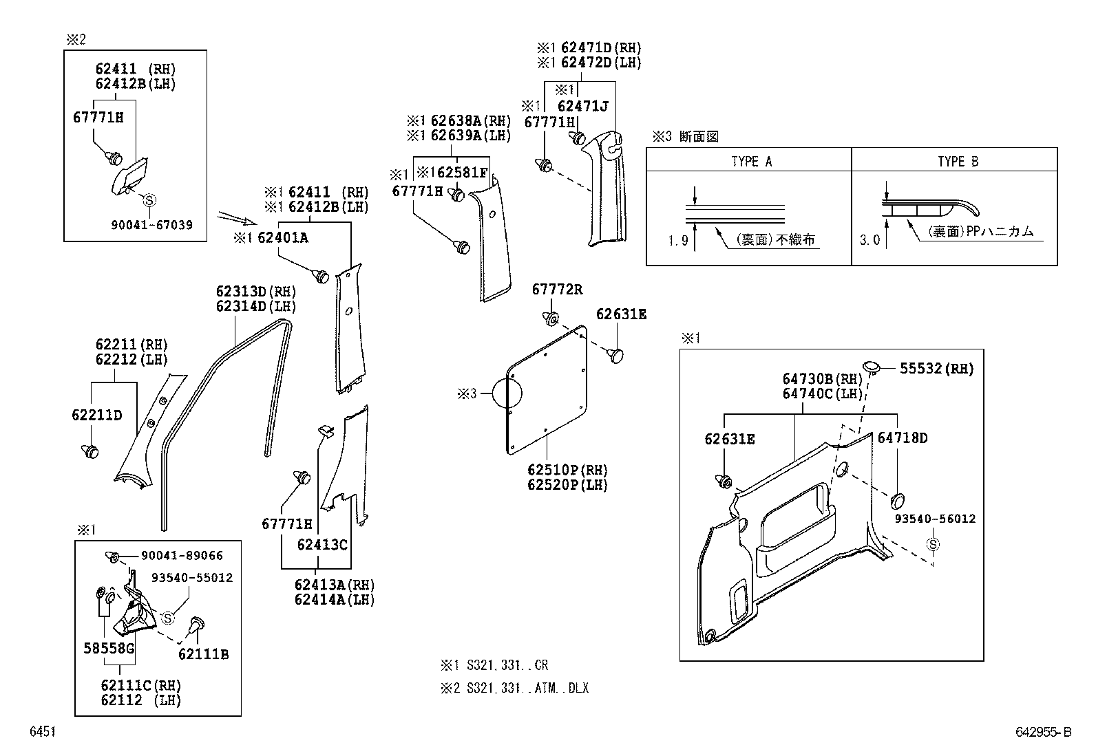  PIXIS VAN |  INSIDE TRIM BOARD