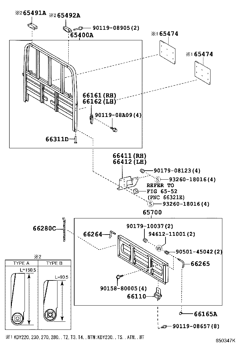  DYNA TOYOACE |  REAR BODY GUARD FRAME TAIL GATE