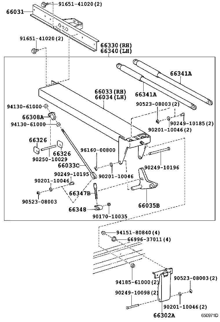  DYNA TOYOACE HV |  REAR BODY SIDE PANEL