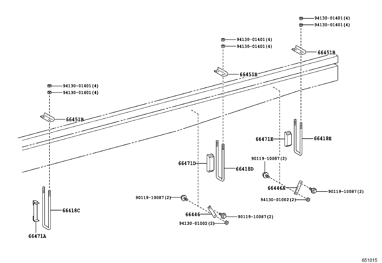  DYNA TOYOACE |  REAR BODY MOUNTING
