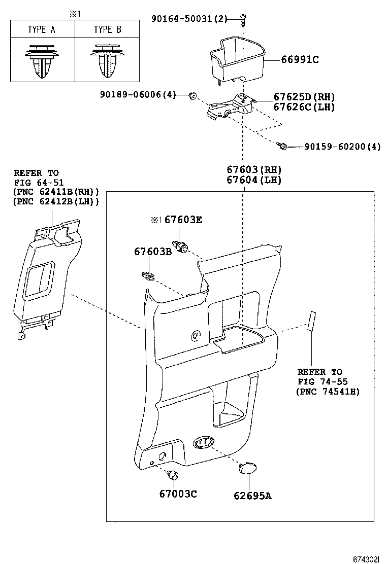  FJ CRUISER |  REAR DOOR PANEL GLASS
