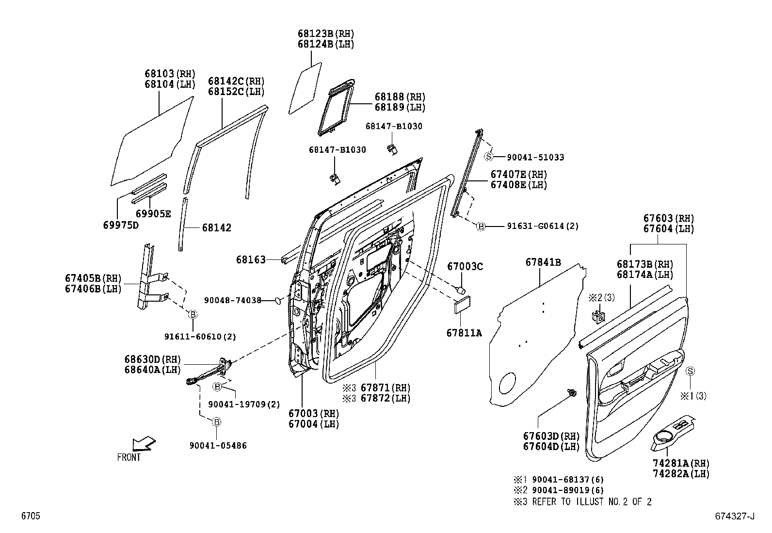  BB |  REAR DOOR PANEL GLASS