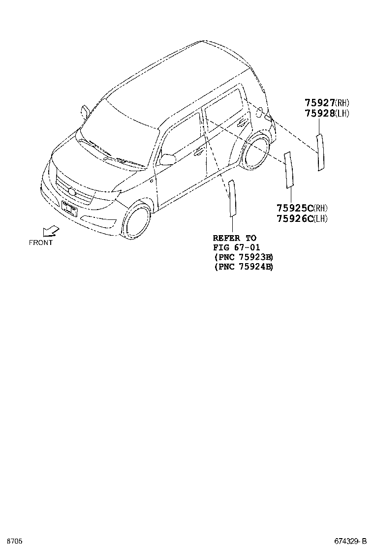  BB |  REAR DOOR PANEL GLASS