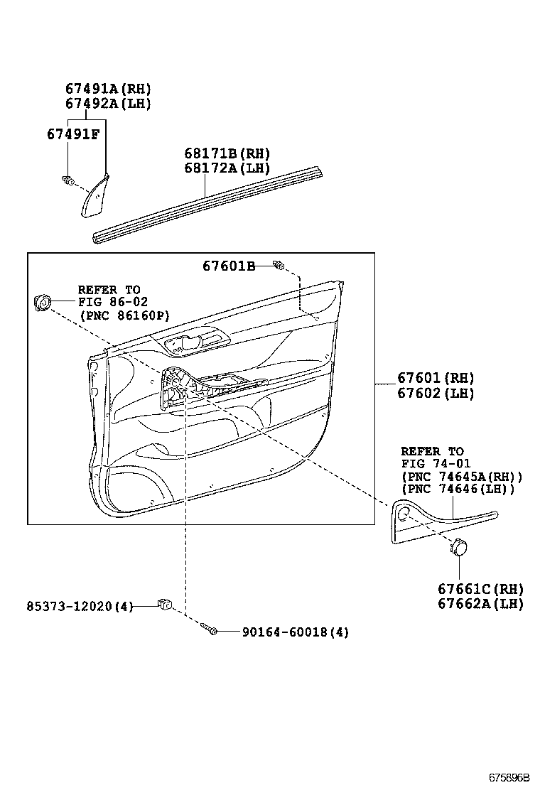  IQ |  FRONT DOOR PANEL GLASS