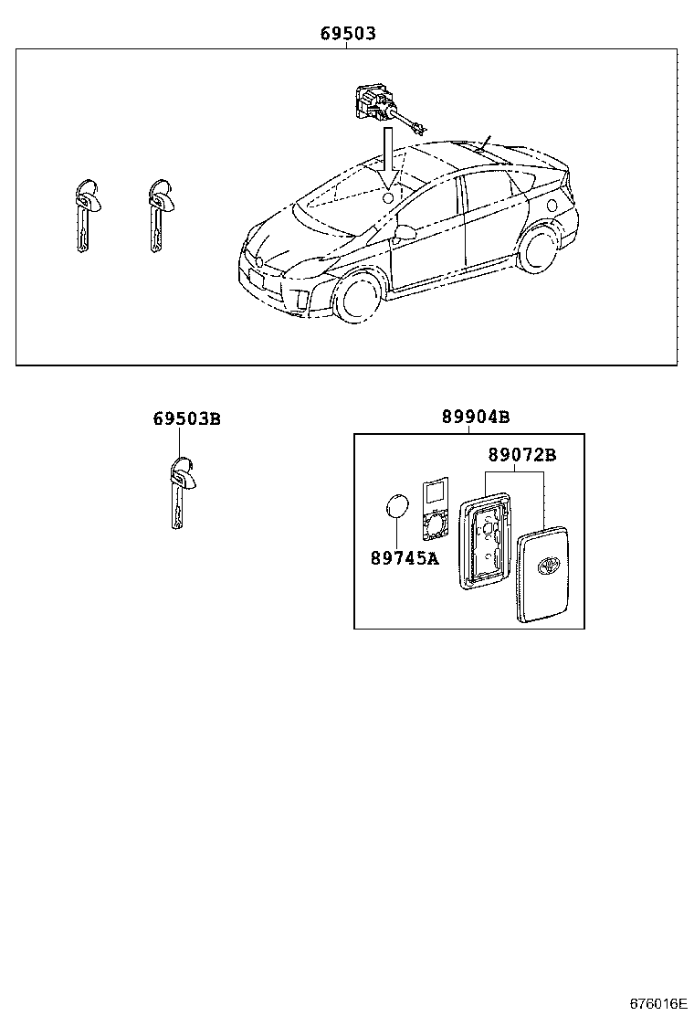  PRIUS |  LOCK CYLINDER SET