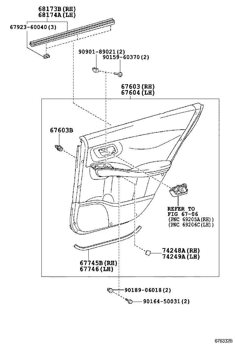  SAI |  REAR DOOR PANEL GLASS