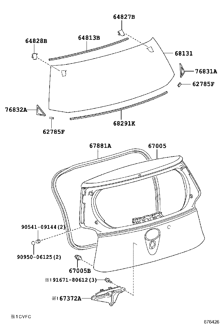  IQ |  BACK DOOR PANEL GLASS