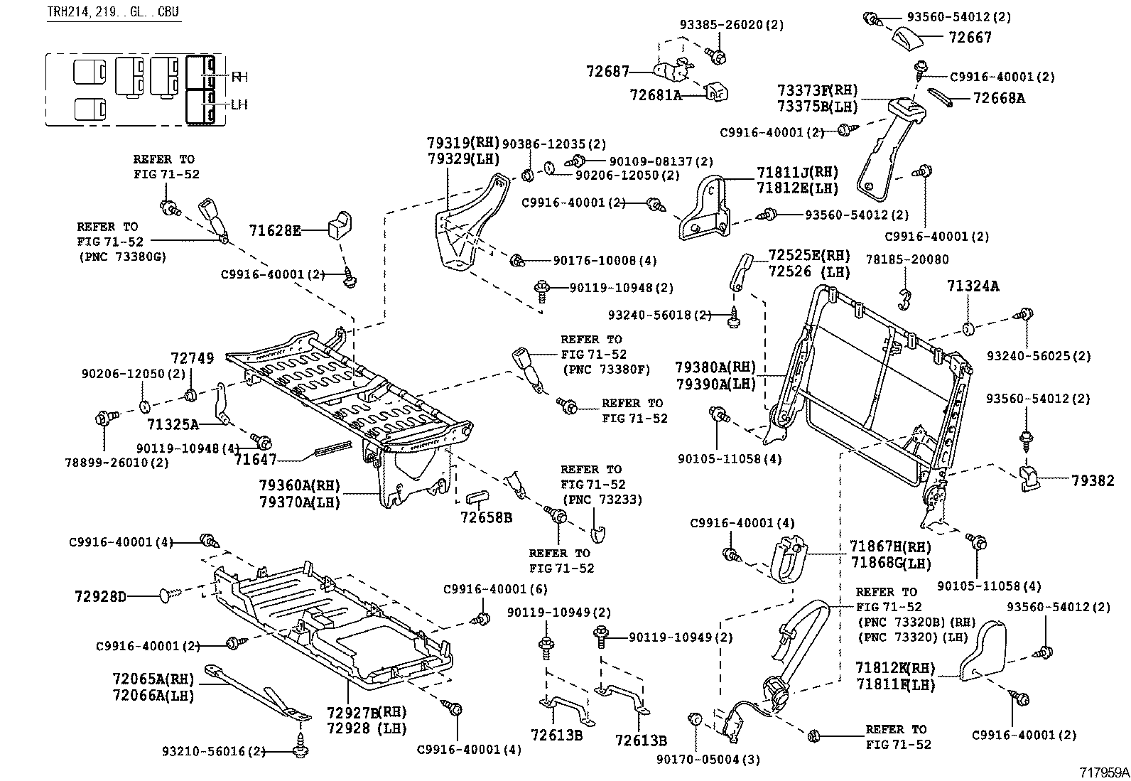  HIACE REGIUSACE |  SEAT SEAT TRACK