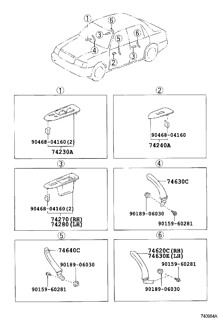  CROWN COMFORT SED |  ARMREST VISOR
