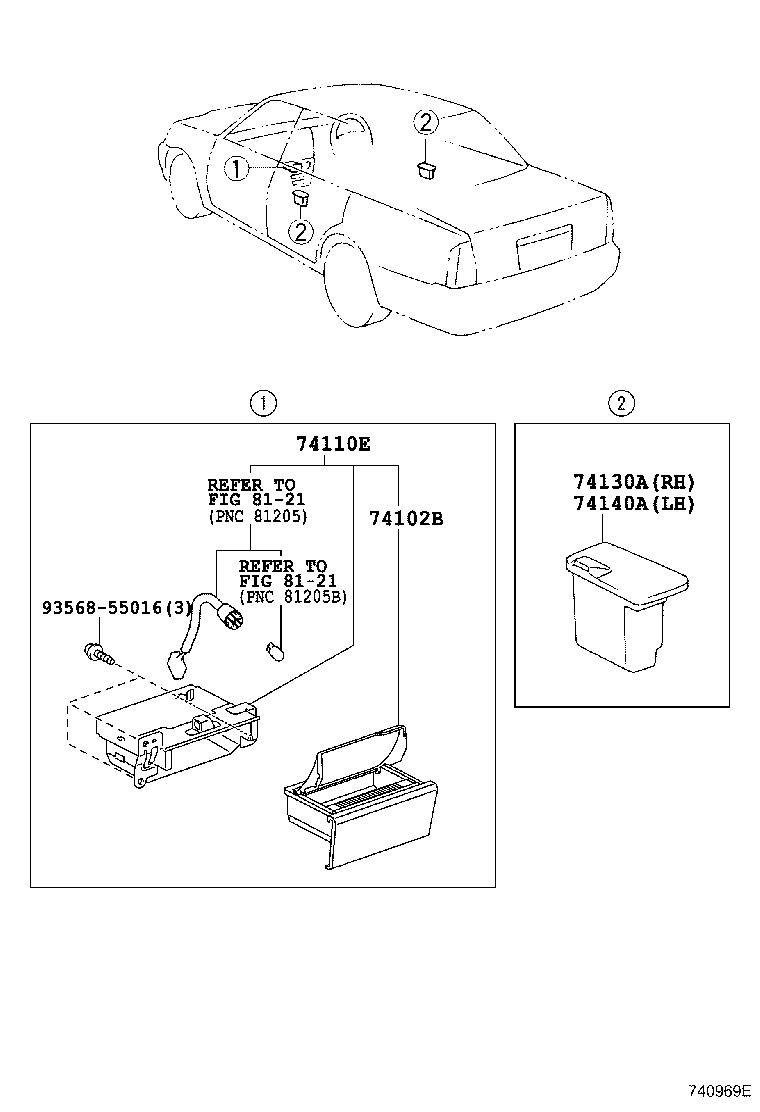  CROWN COMFORT SED |  ASH RECEPTACLE