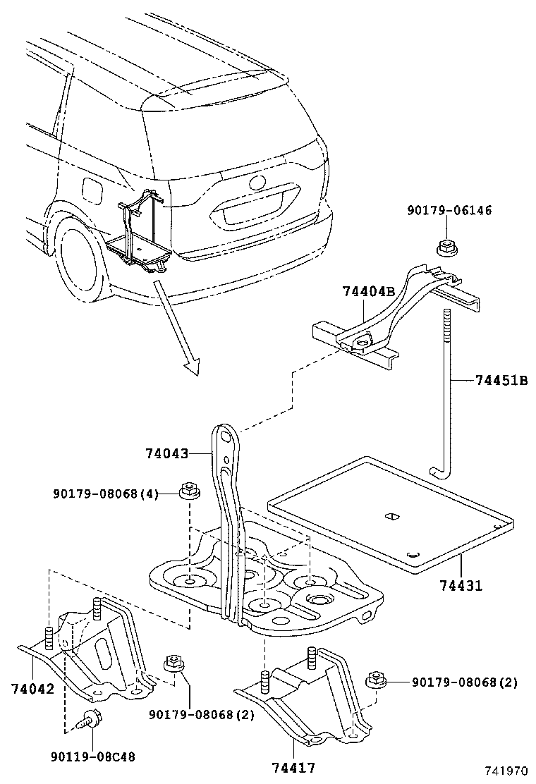  ESTIMA HYBRID |  BATTERY CARRIER