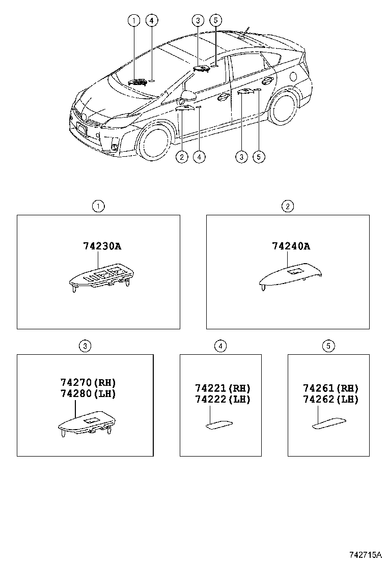  PRIUS |  ARMREST VISOR