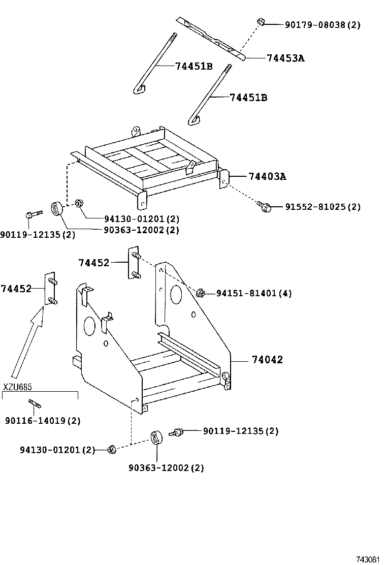  DYNA TOYOACE |  BATTERY CARRIER