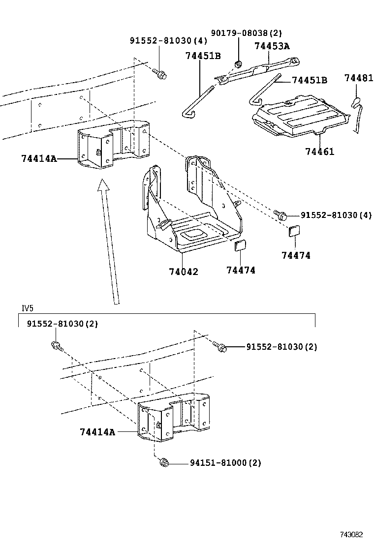  DYNA TOYOACE HV |  BATTERY CARRIER