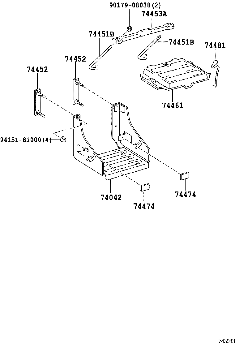  DYNA TOYOACE HV |  BATTERY CARRIER