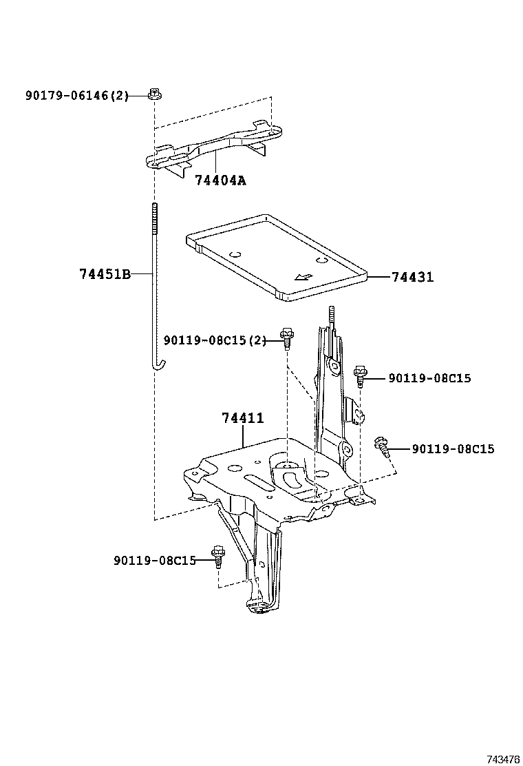  PORTE SPADE |  BATTERY CARRIER