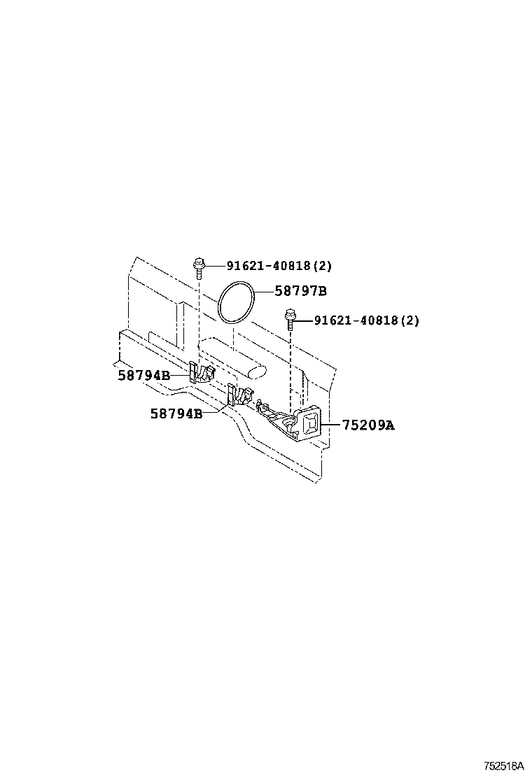  DYNA TOYOACE HV |  TOOL BOX LICENSE PLATE BRACKET