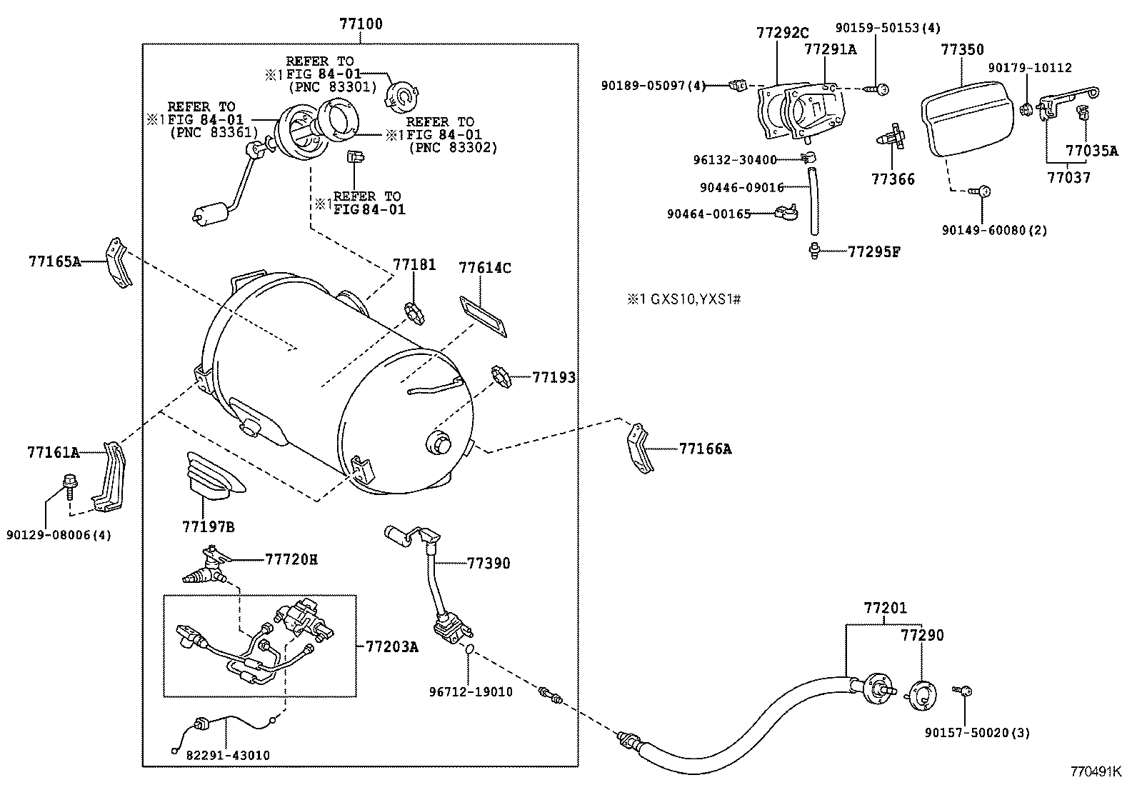  CROWN COMFORT SED |  FUEL TANK TUBE