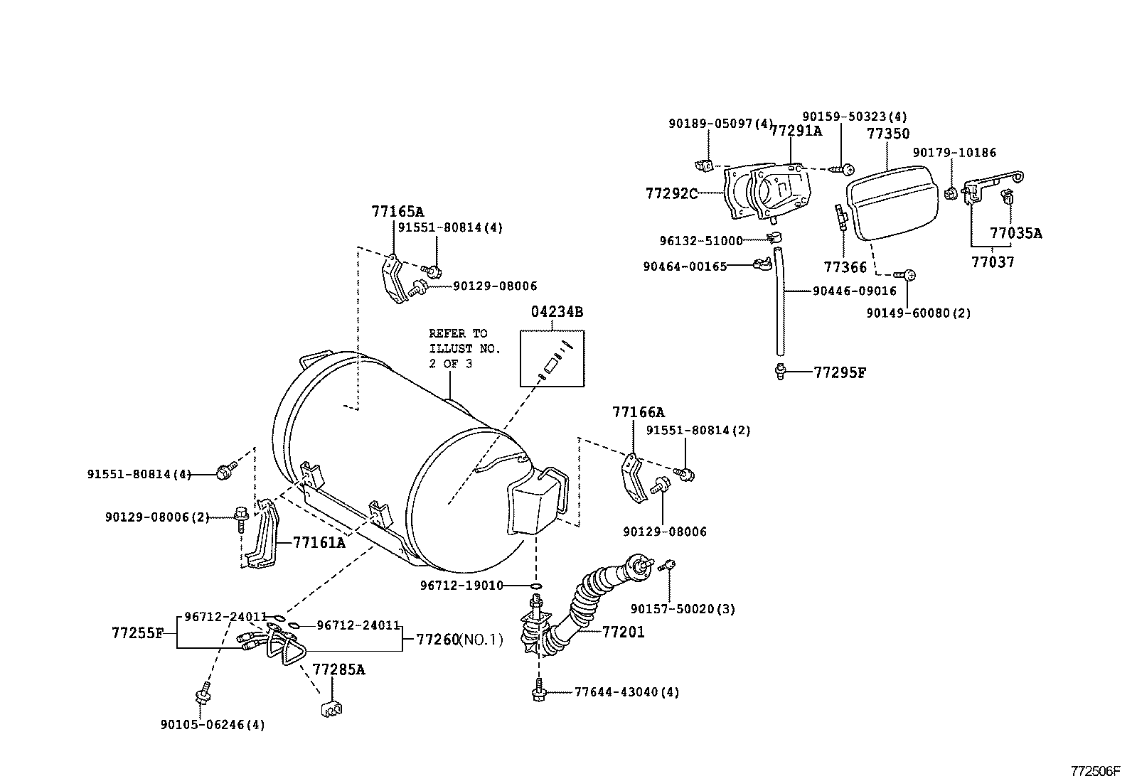  CROWN COMFORT SED |  FUEL TANK TUBE